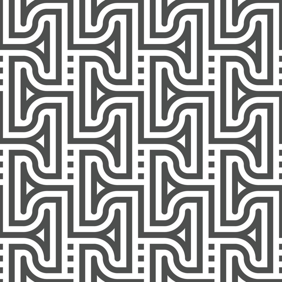Abstract seamless geometric shape lines pattern vector