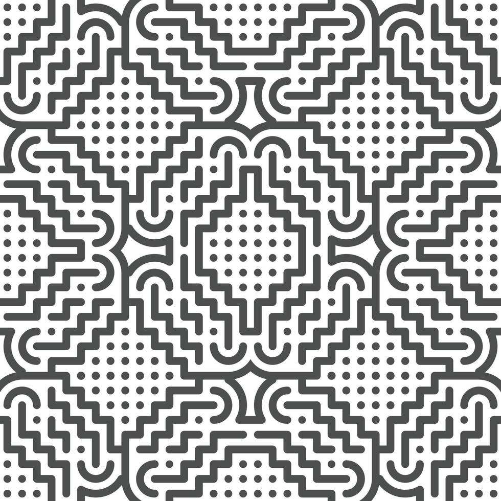 Abstract seamless geometric shape lines pattern vector
