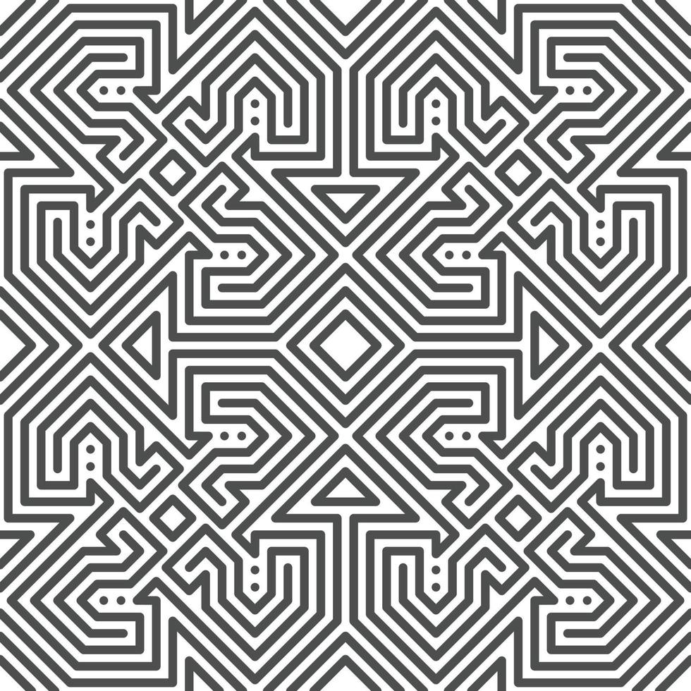 Abstract seamless geometric shape lines pattern vector