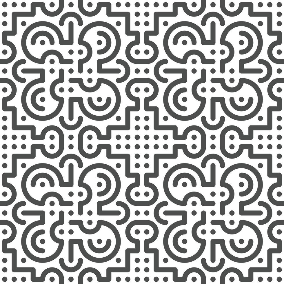 Abstract seamless geometric shape lines pattern vector