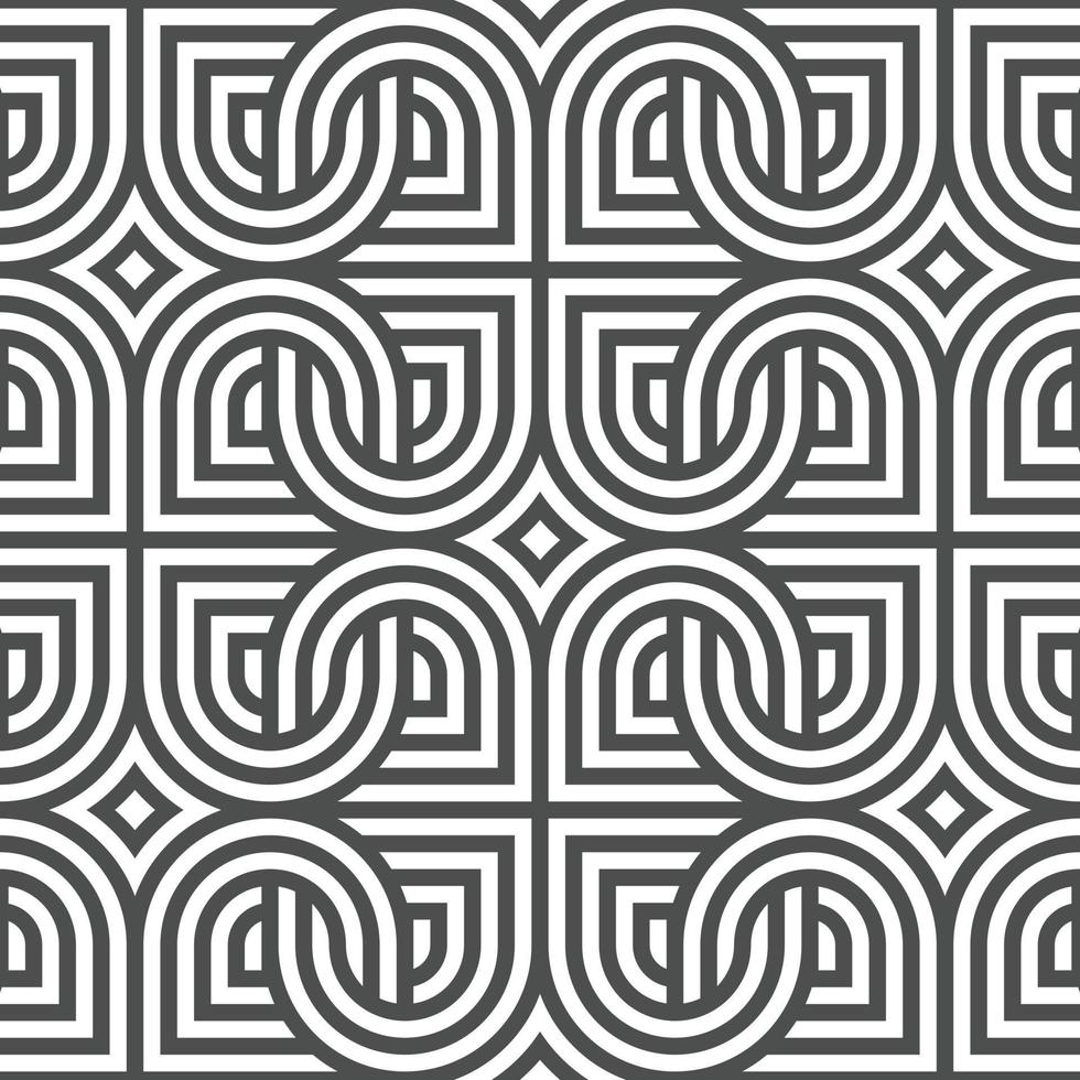 Abstract seamless geometric shape lines pattern vector