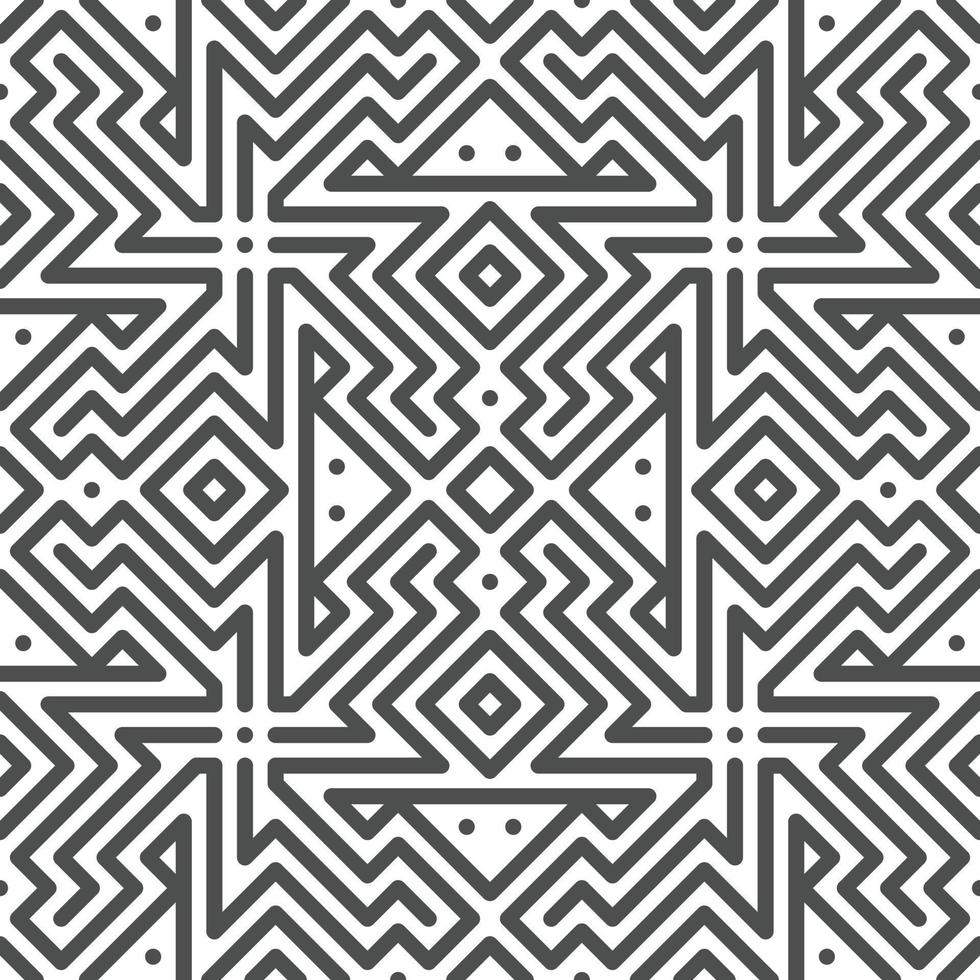 Abstract seamless geometric shape lines pattern vector