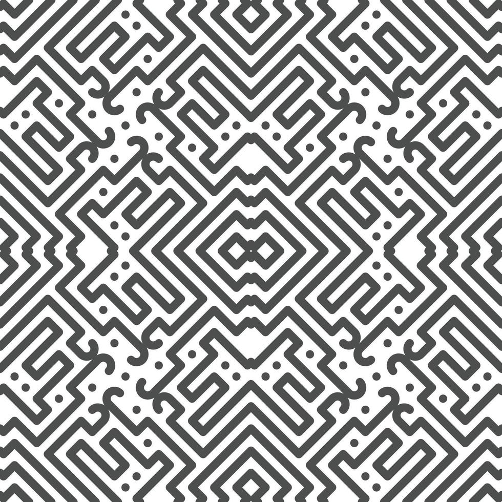 Abstract seamless geometric shape lines pattern vector