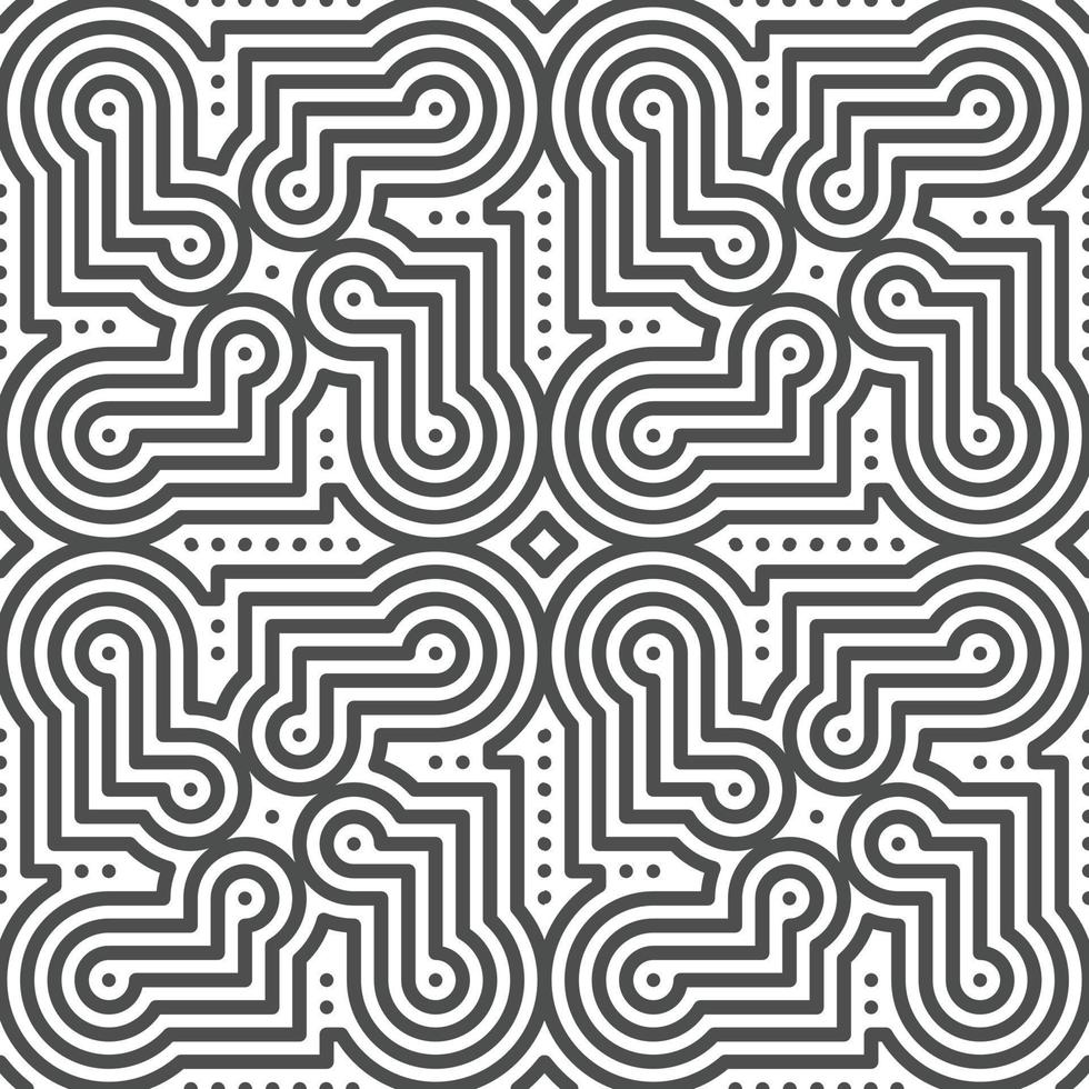 Abstract seamless geometric shape lines pattern vector
