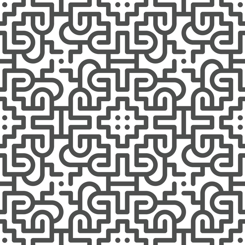 Abstract seamless geometric shape lines pattern vector