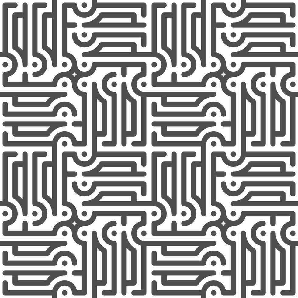 Abstract seamless geometric shape lines pattern vector