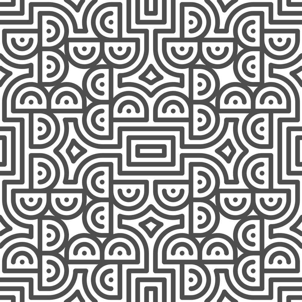 Abstract seamless geometric shape lines pattern vector