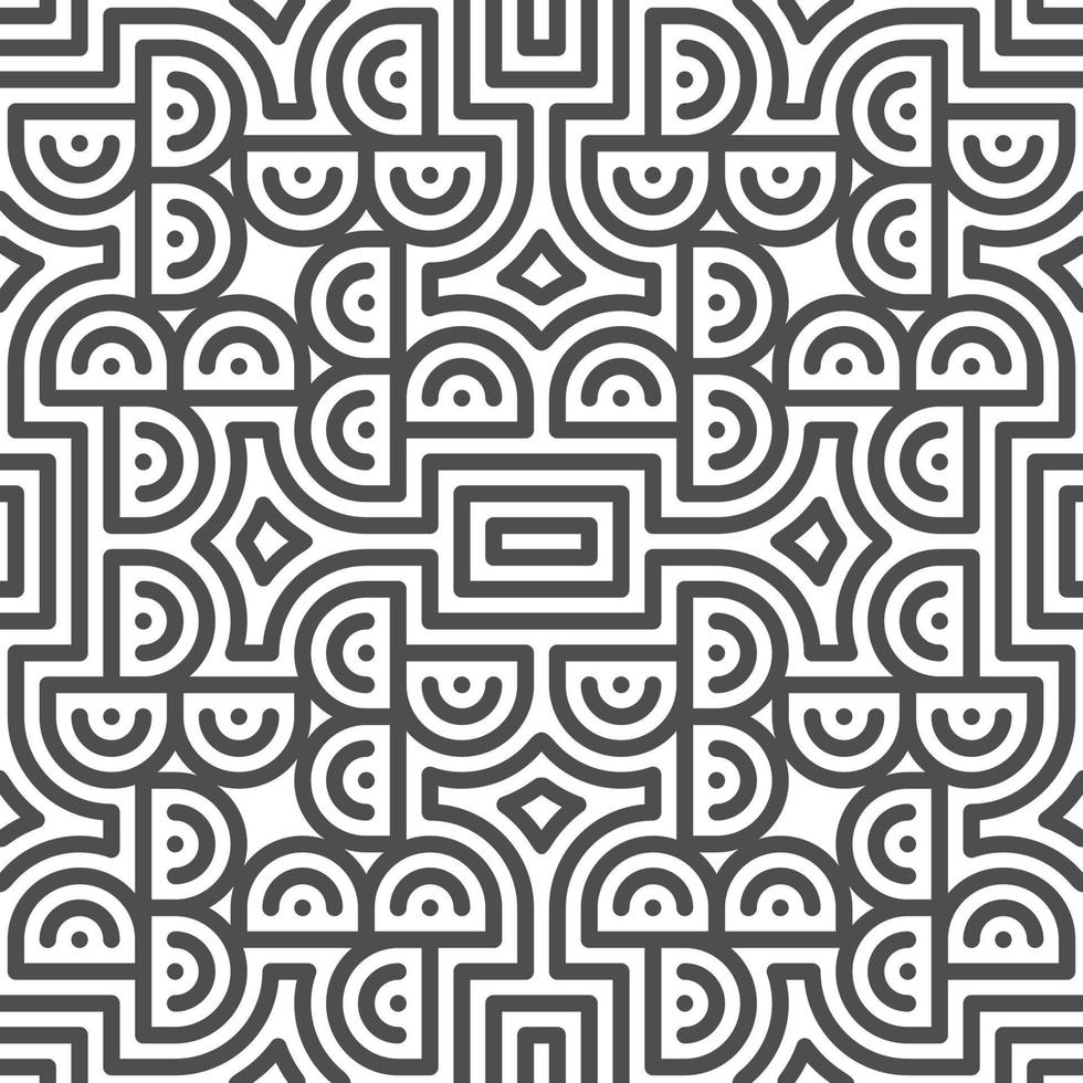 Abstract seamless geometric shape lines pattern vector