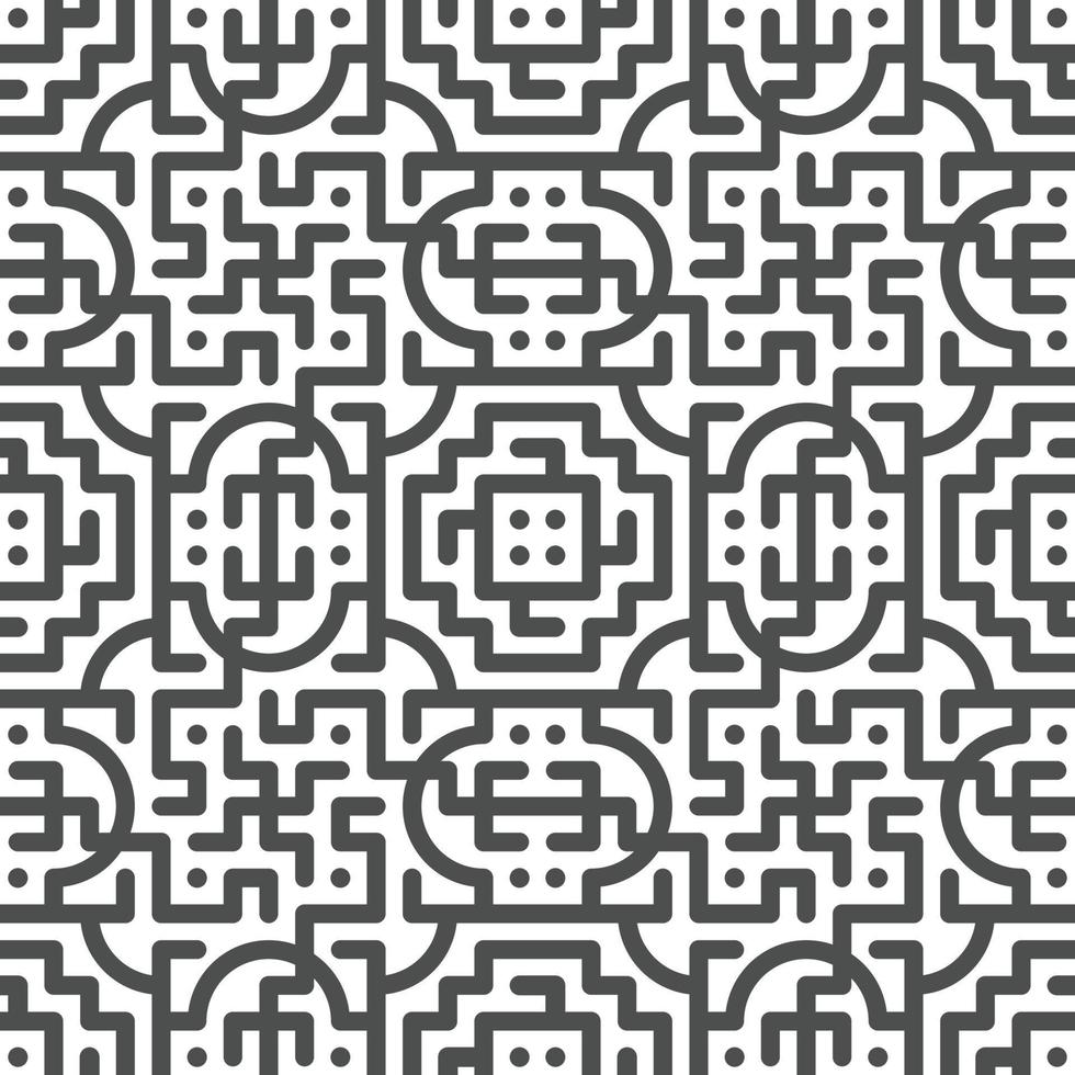 Abstract seamless geometric shape lines pattern vector