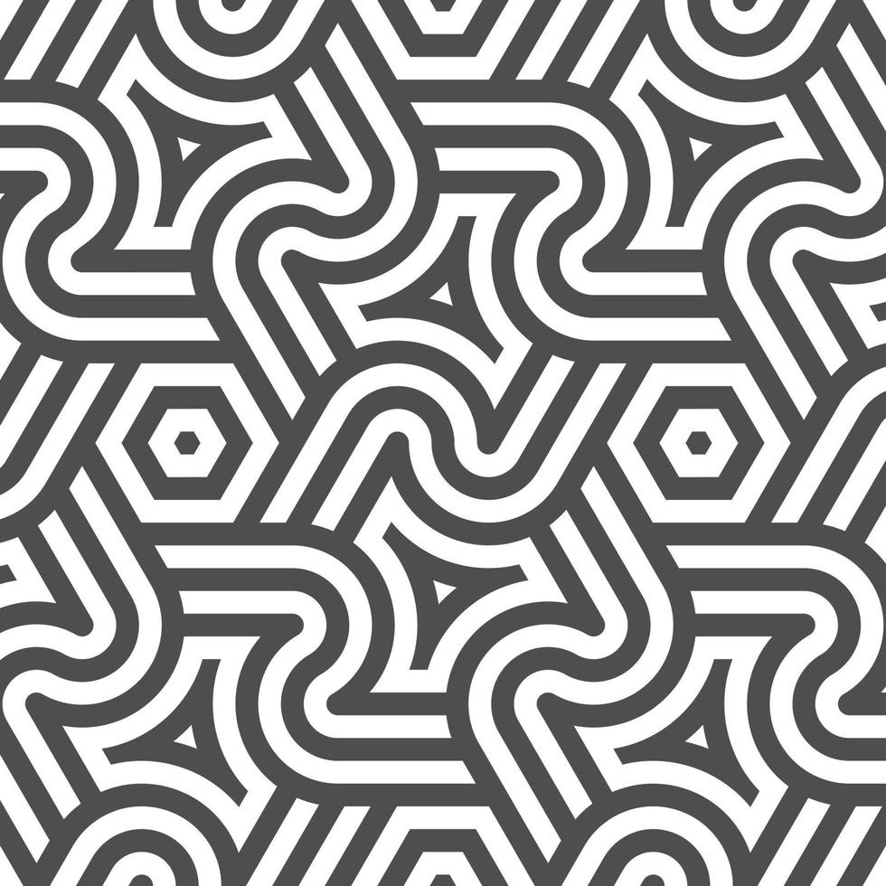 Abstract seamless geometric shape lines pattern vector