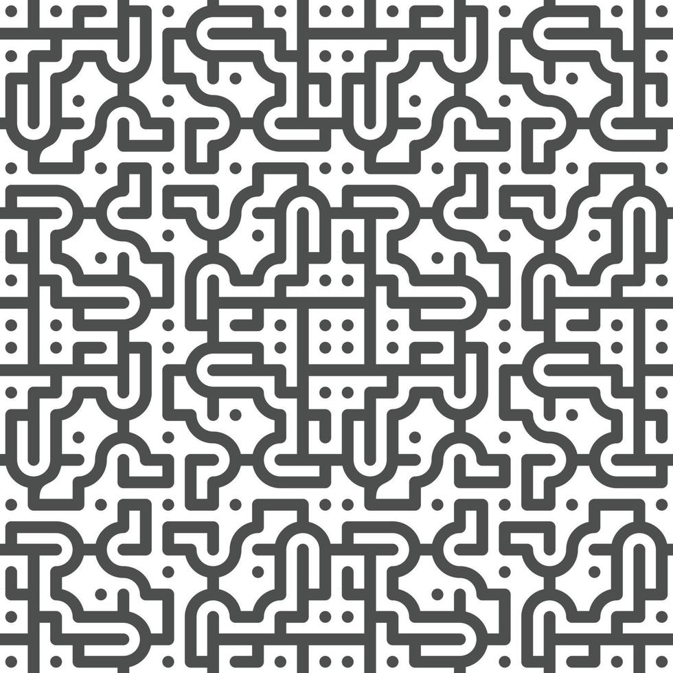 Abstract seamless geometric shape lines pattern vector