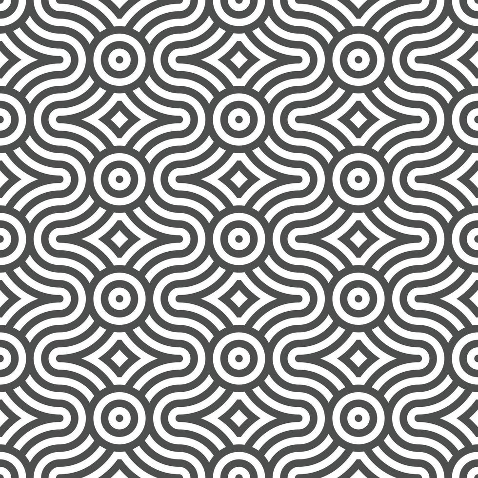 Abstract seamless geometric shape lines pattern vector