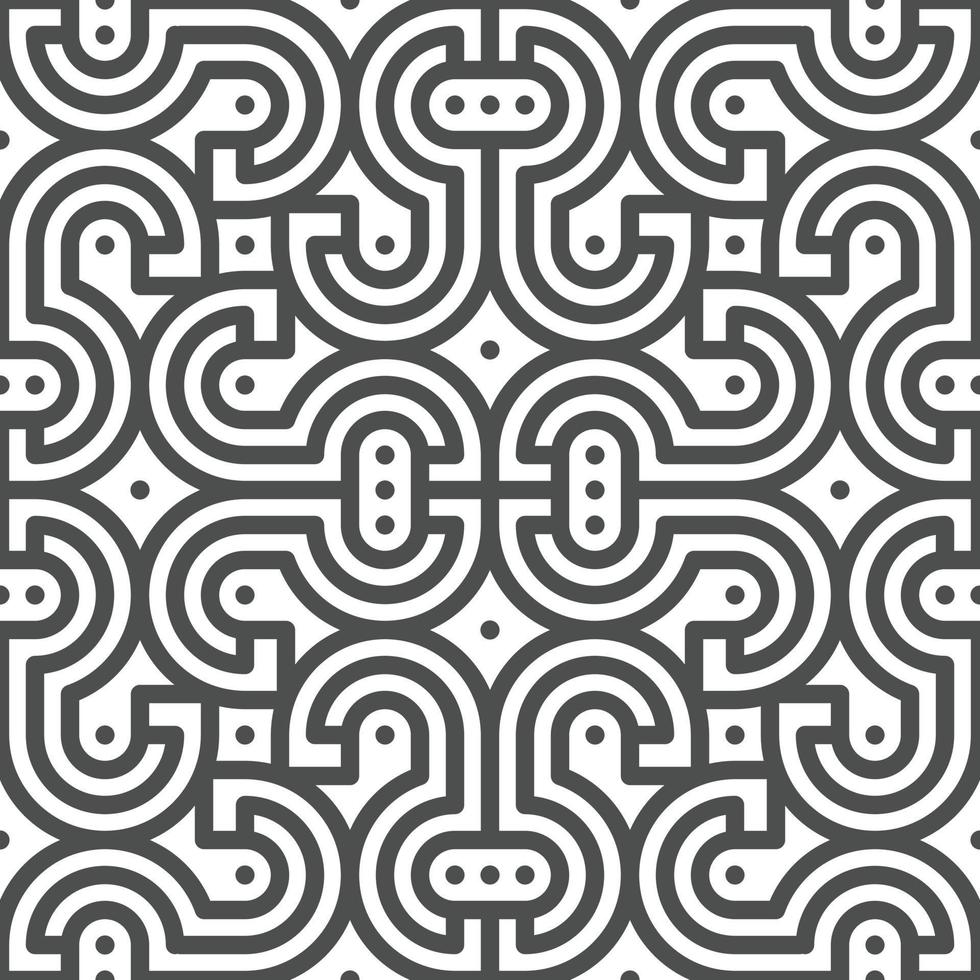 Abstract seamless geometric shape lines pattern vector