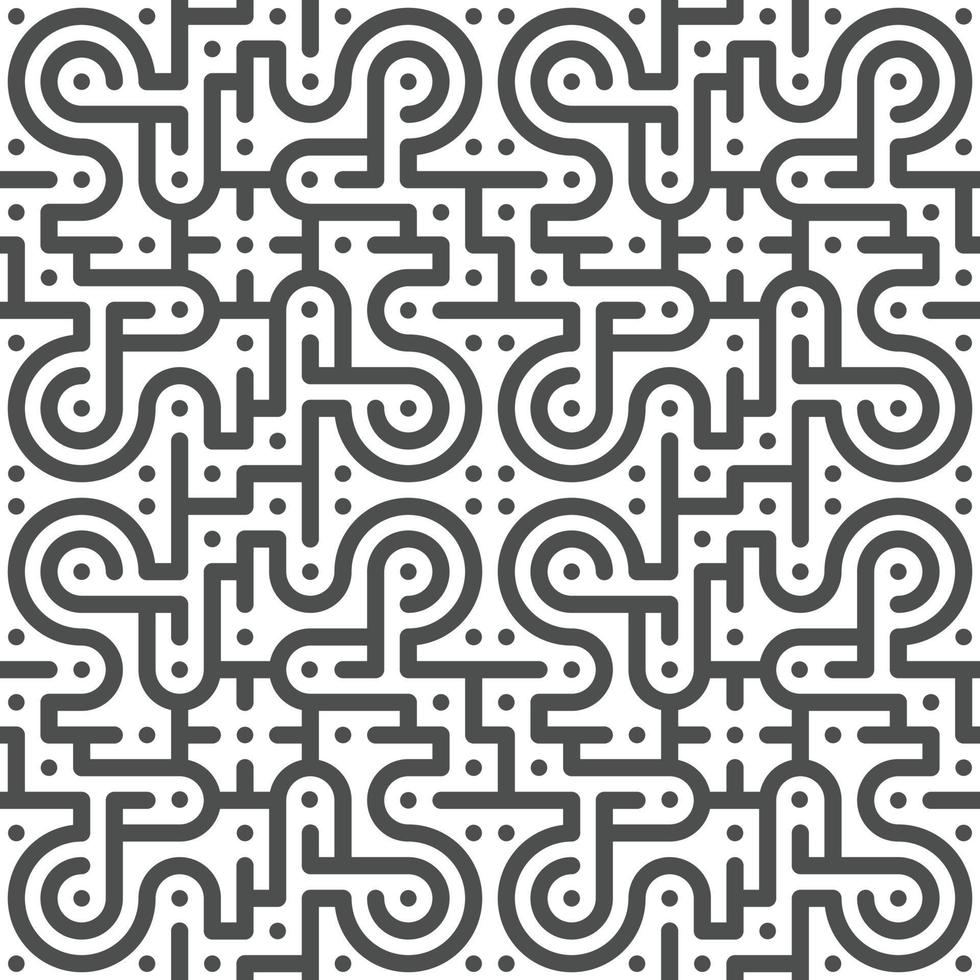 Abstract seamless geometric shape lines pattern vector