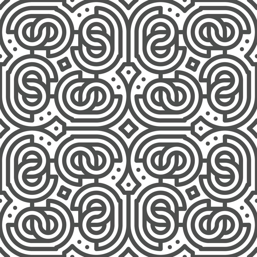 Abstract seamless geometric shape lines pattern vector