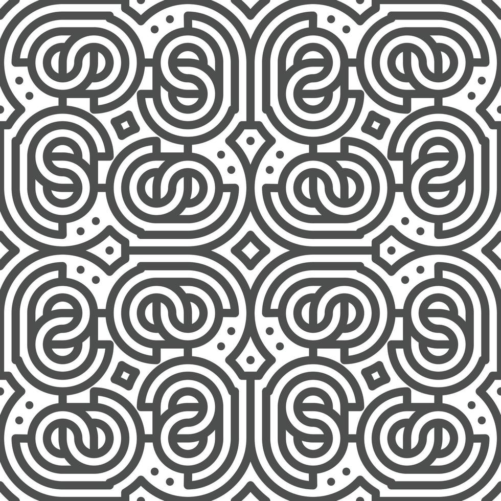 Abstract seamless geometric shape lines pattern vector