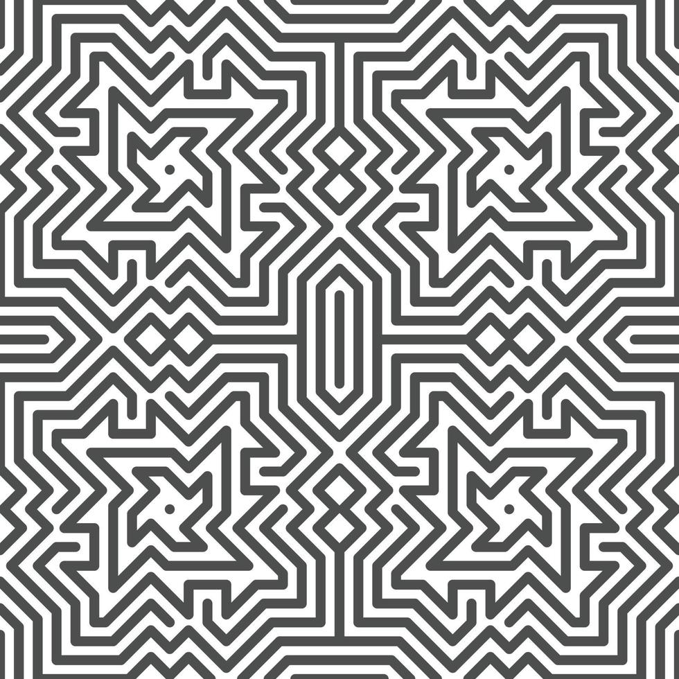 Abstract seamless geometric shape lines pattern vector