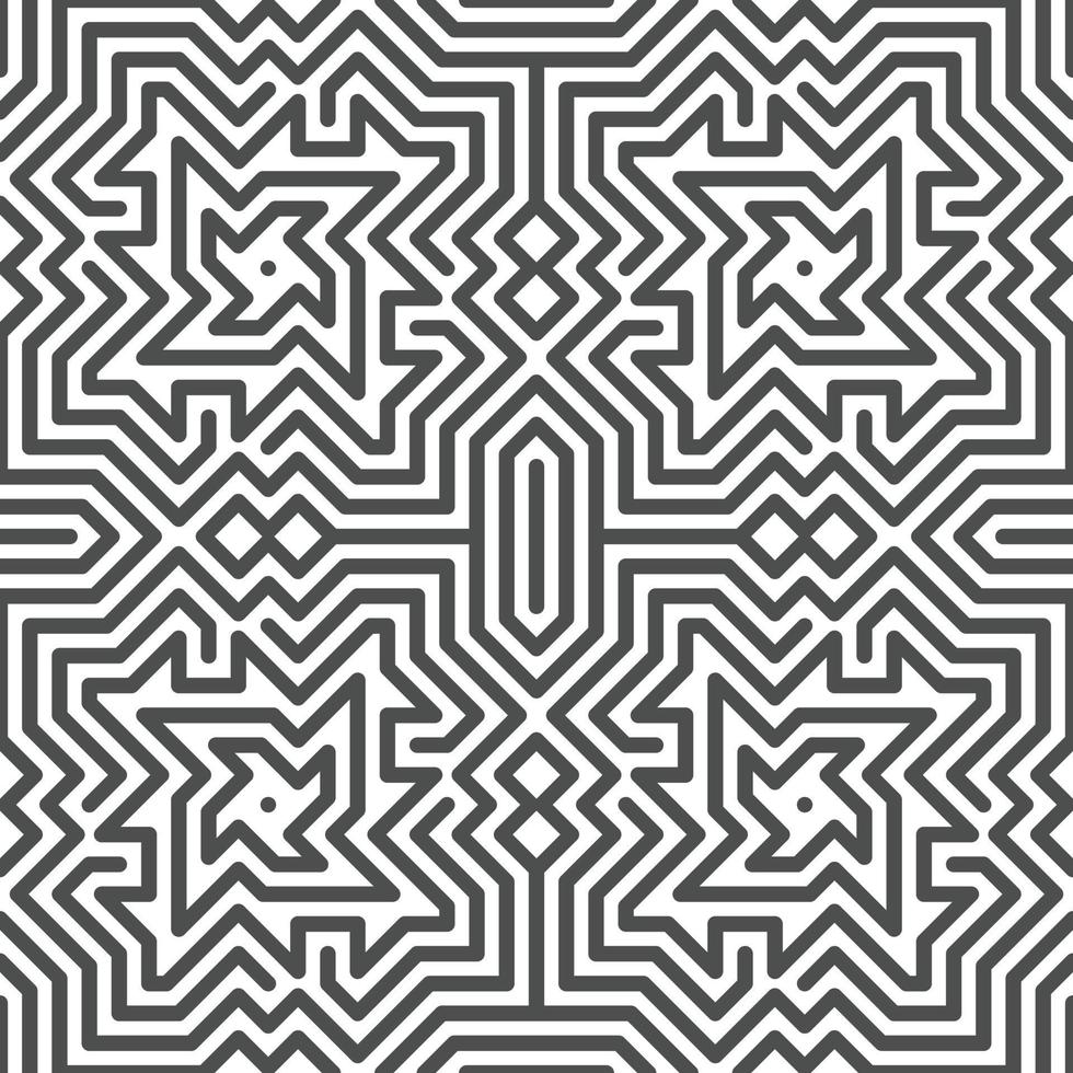 Abstract seamless geometric shape lines pattern vector