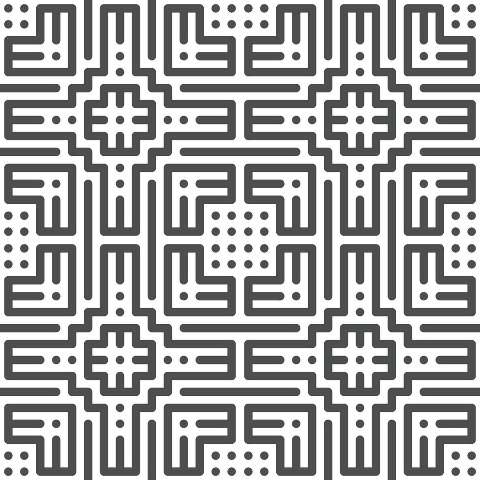 Abstract seamless geometric shape lines pattern vector