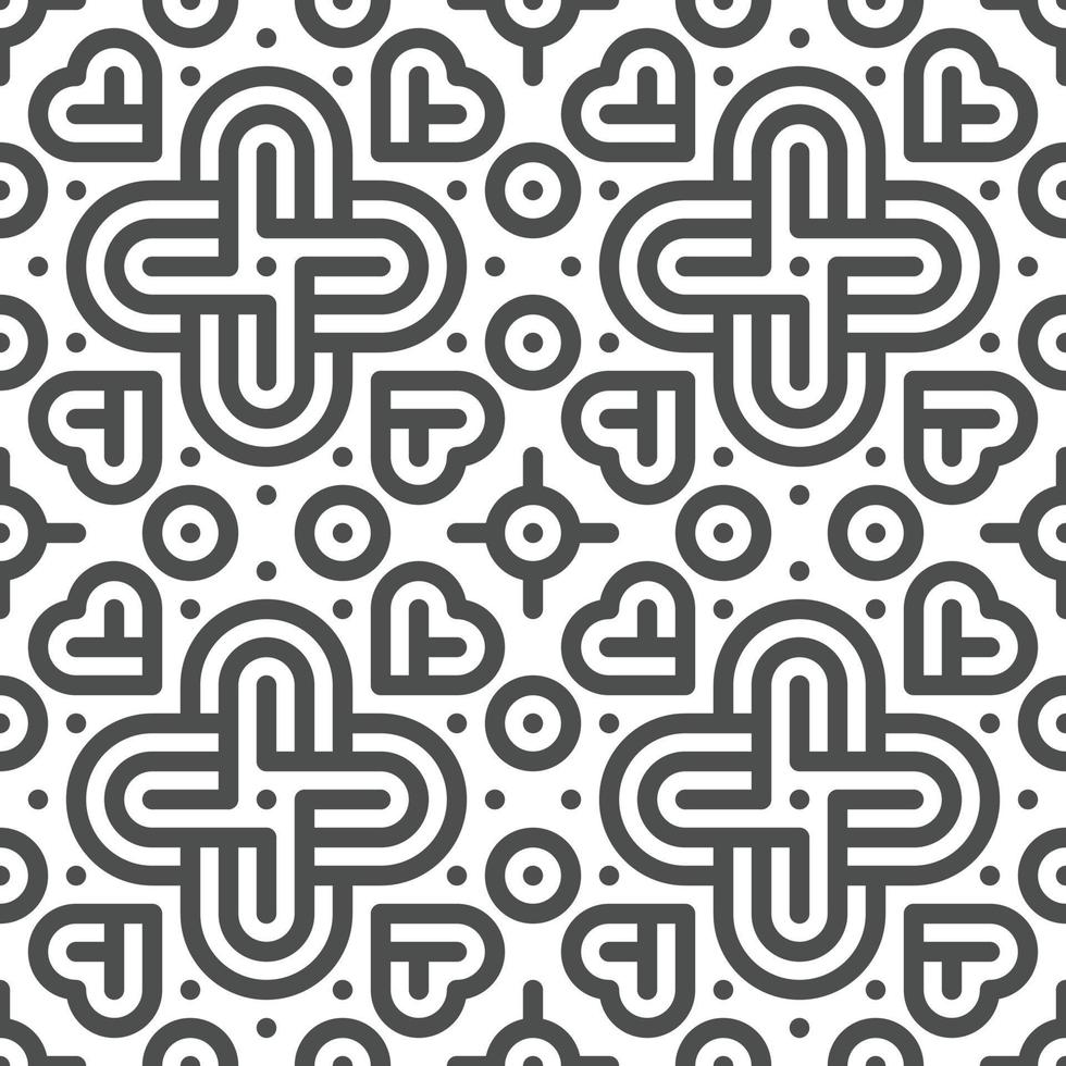 Abstract seamless geometric shape lines pattern vector