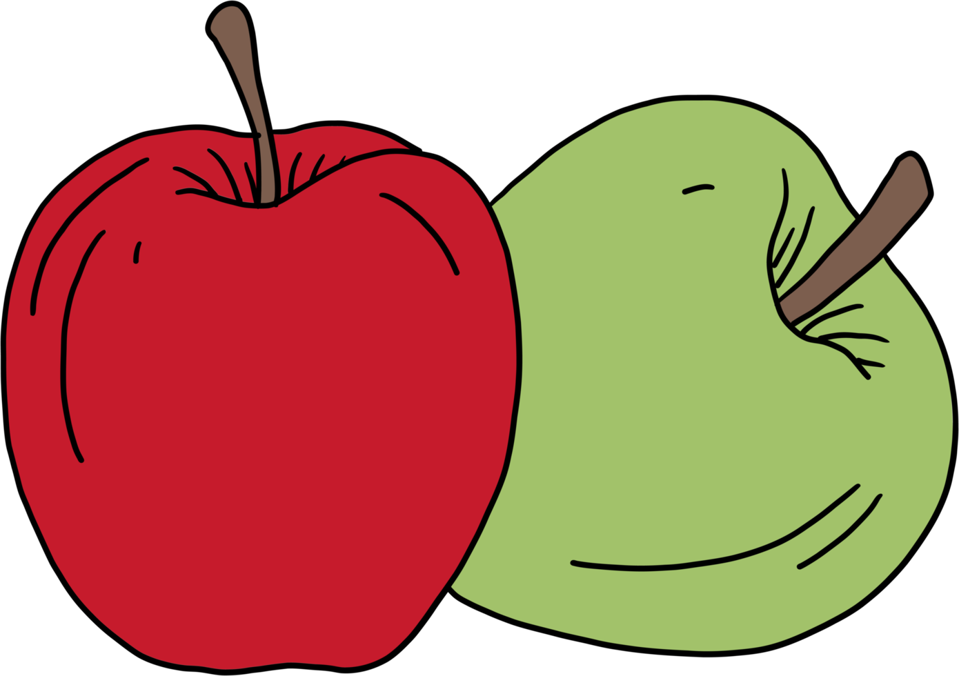 doodle freehand sketch drawing of apple fruit. 11153279 PNG