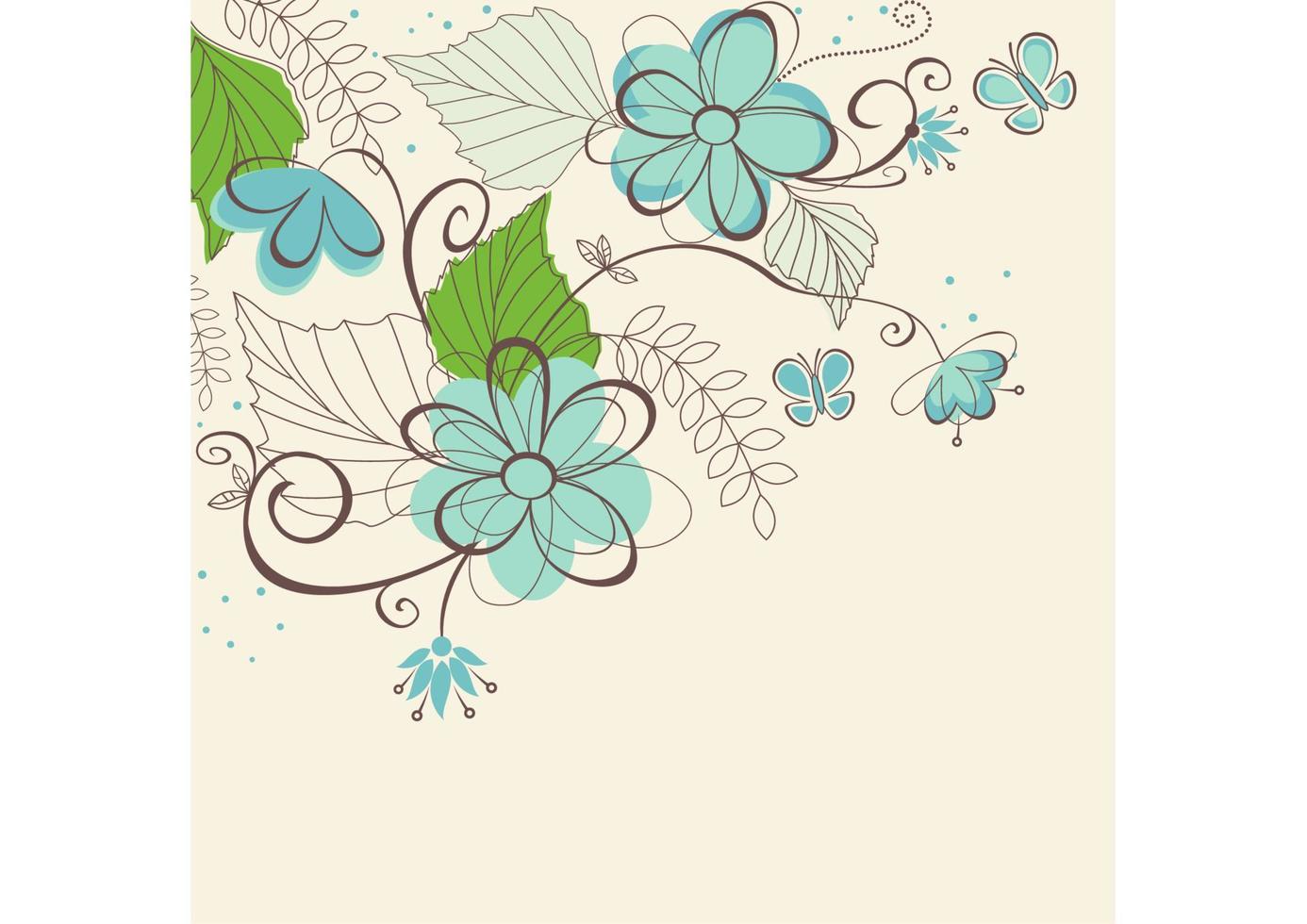 Flower abstract background vector