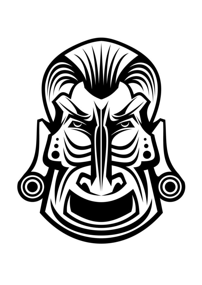 máscara tribal religiosa vector