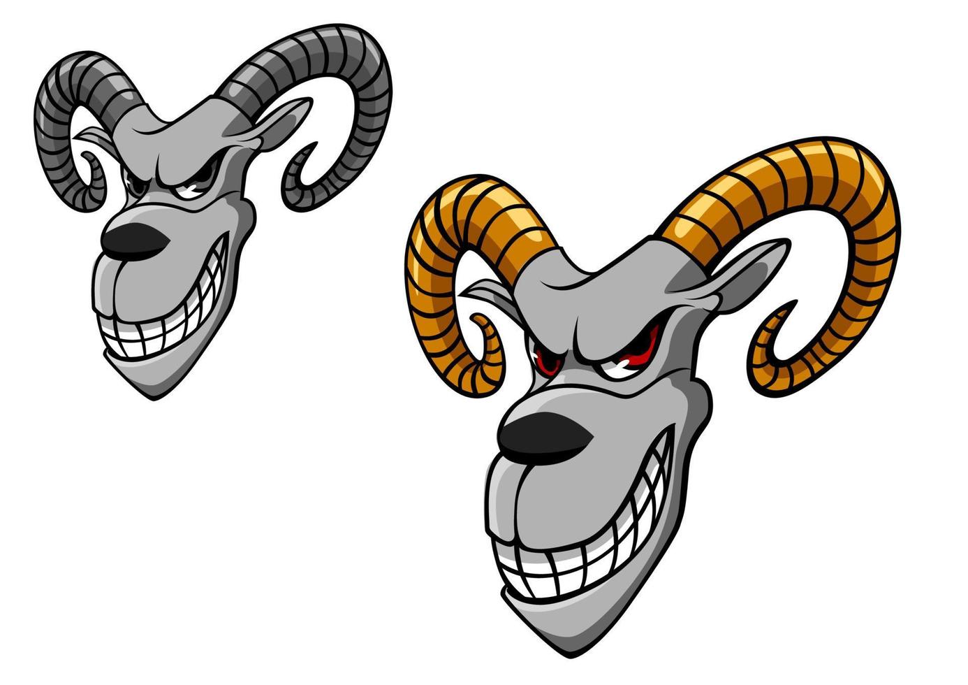 Wild goat character vector