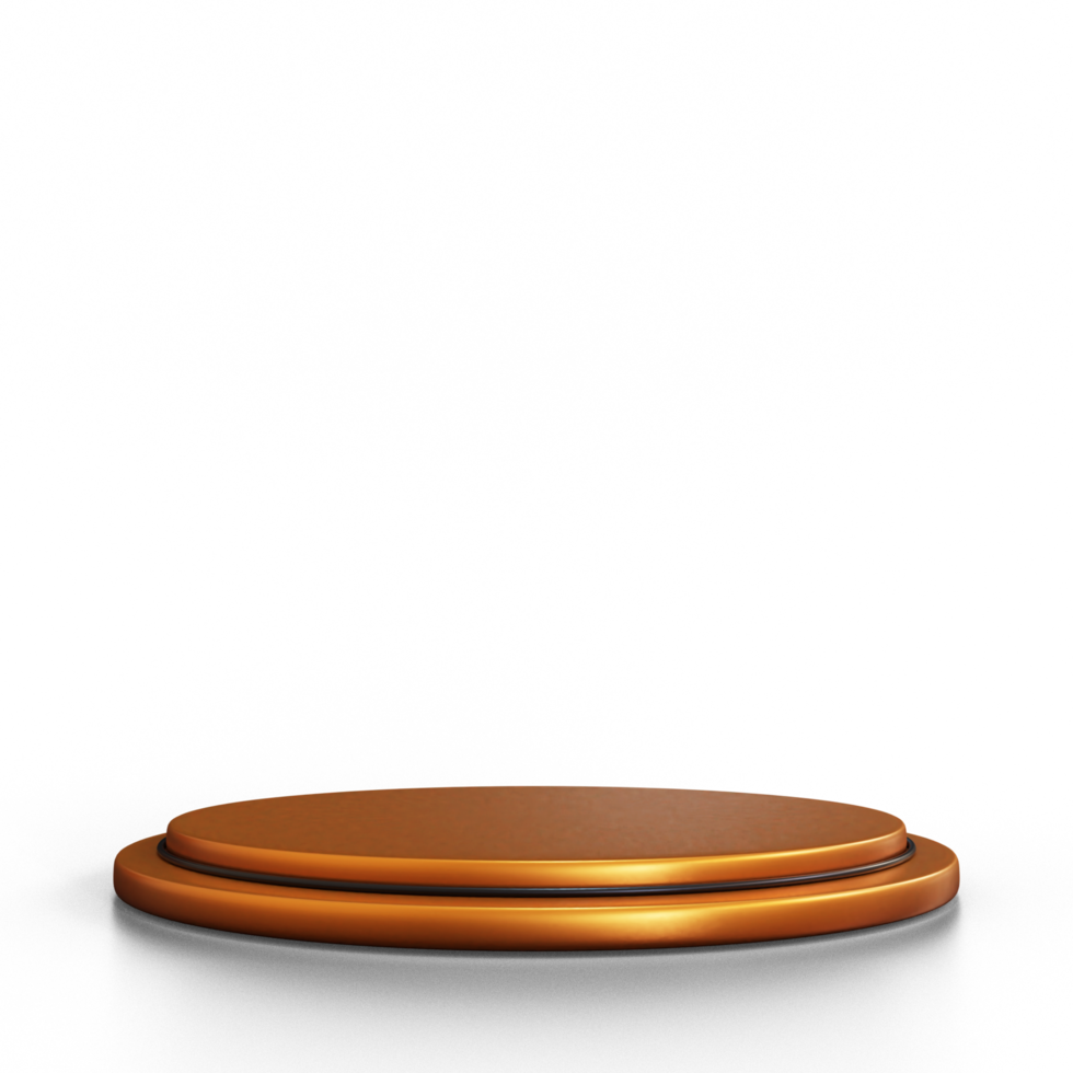 Podio d'oro 3D png