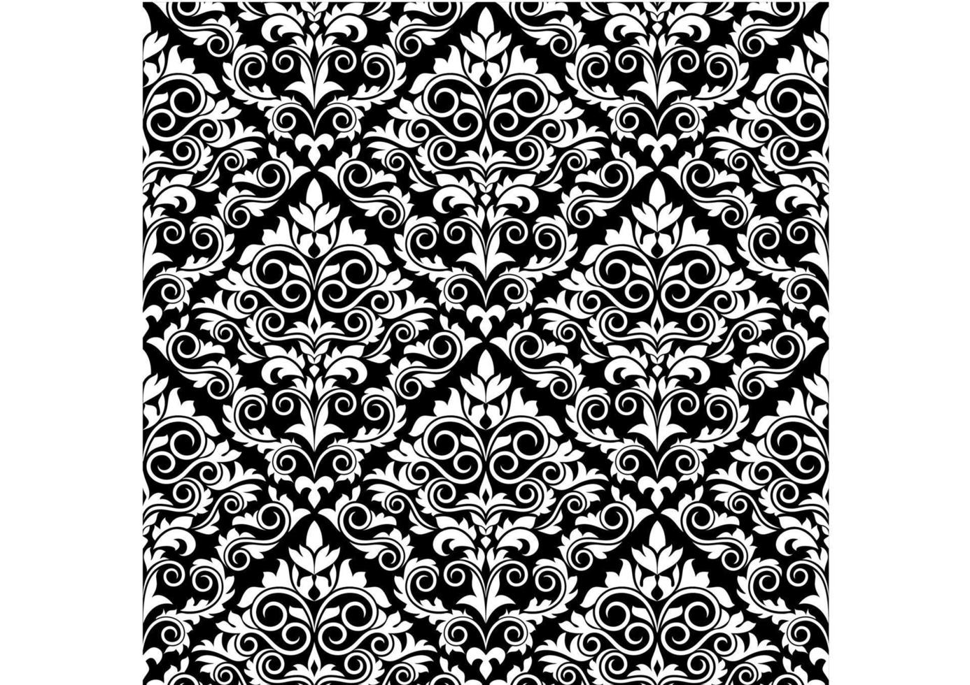 Damask seamless pattern vector