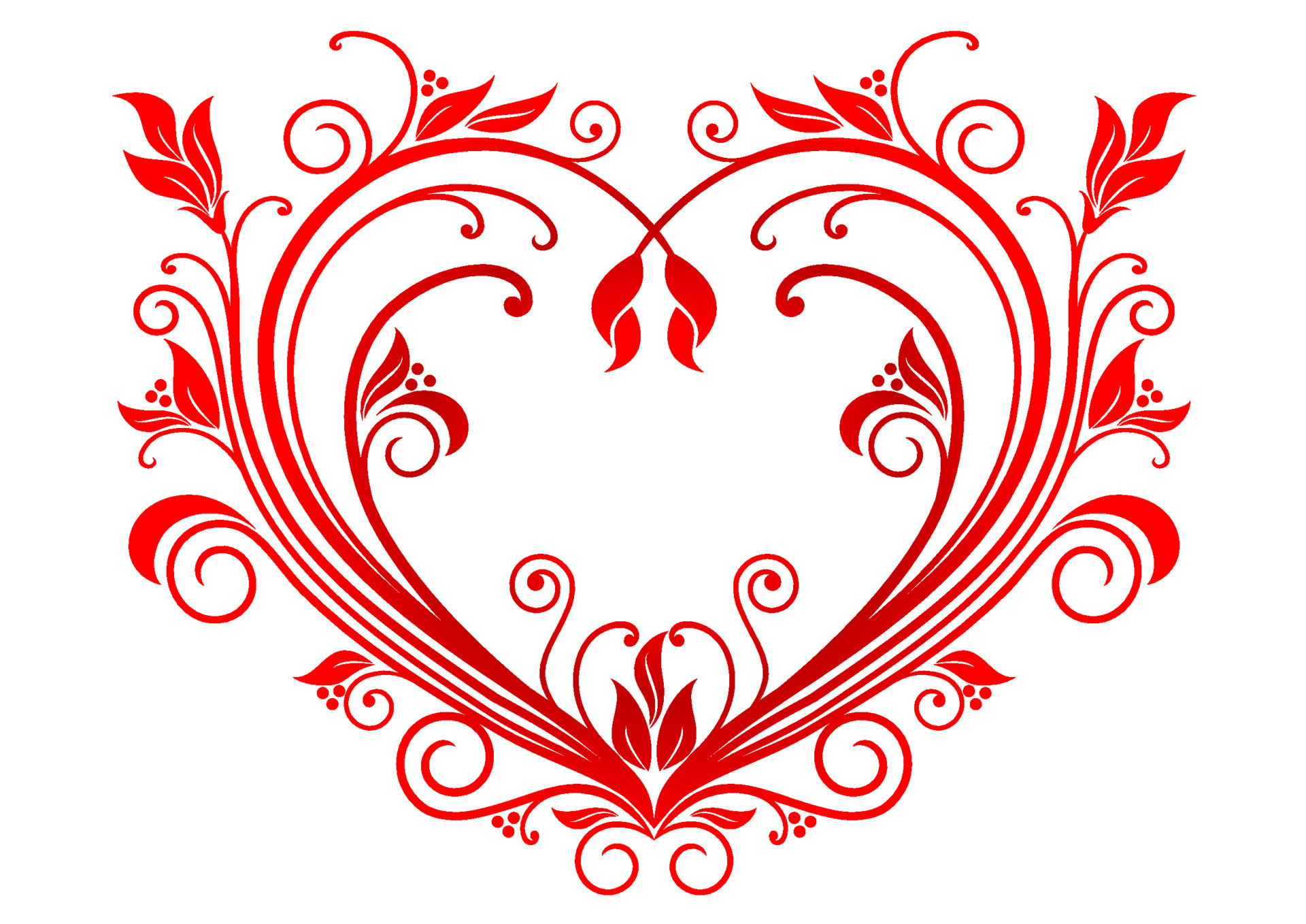 Valentine floral heart 11153471 Vector Art at Vecteezy