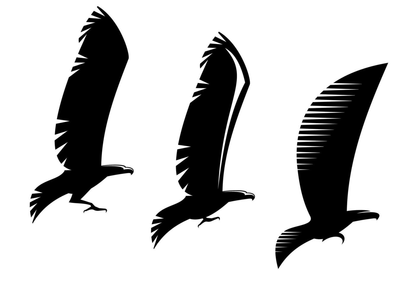 tatuaje y símbolos de águila heráldica vector