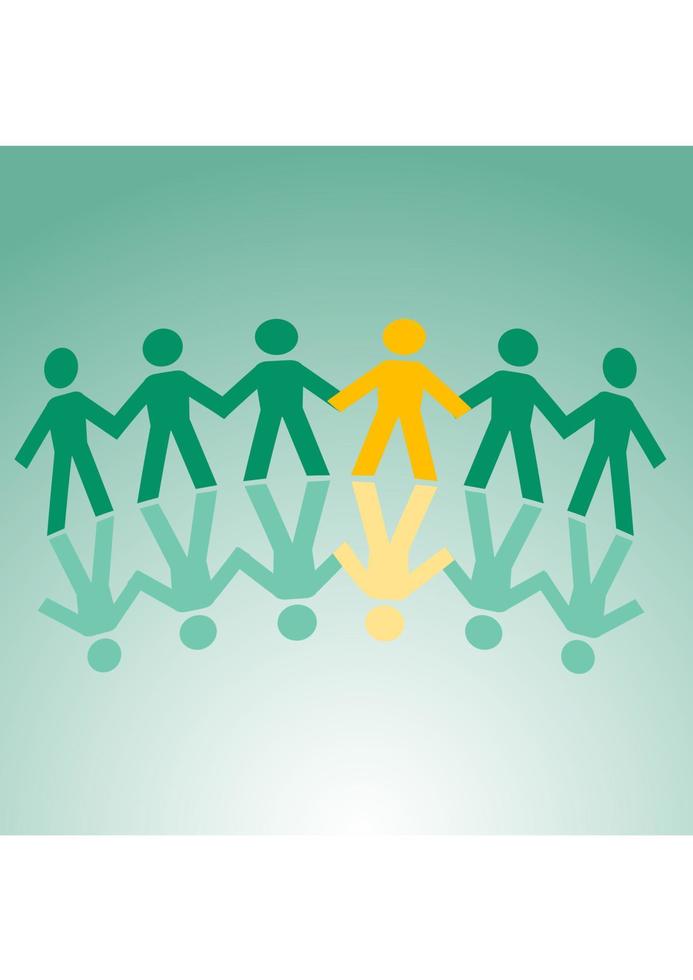 Friendship symbol silhouettes vector