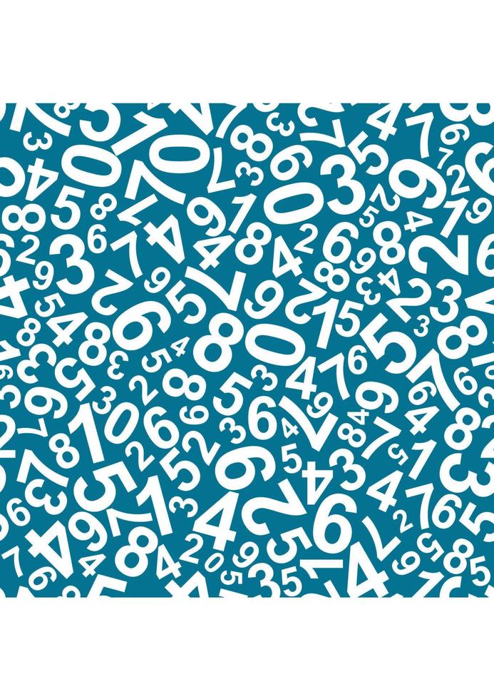 Seamless pattern with numbers vector