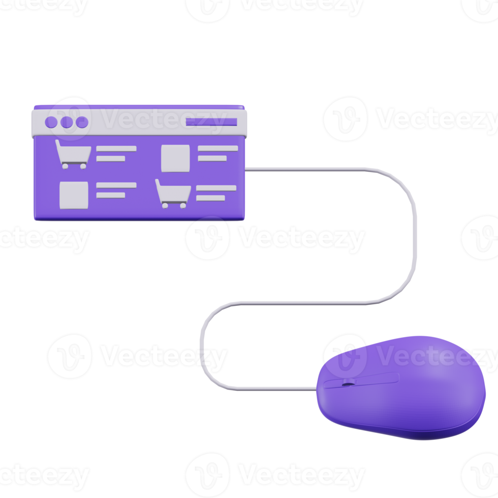 Mouse Marketing 3D Illustrations png