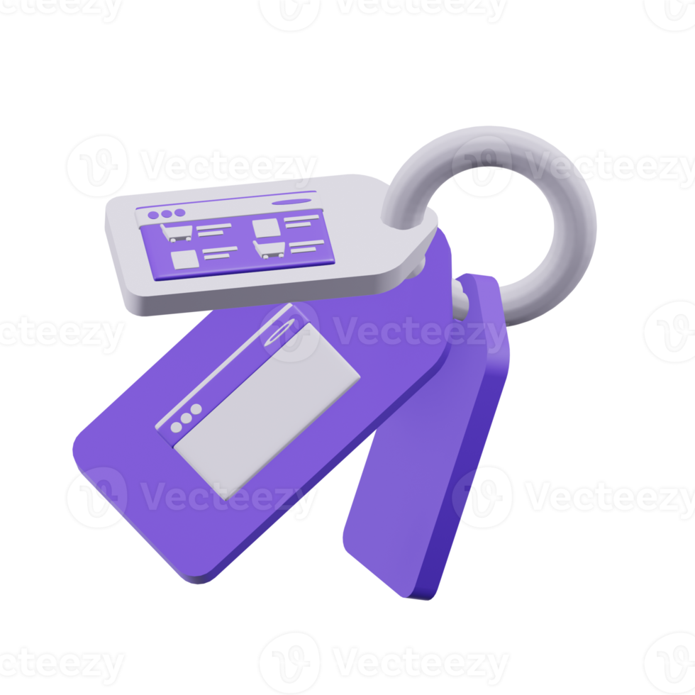 Key Marketing 3D Illustrations png