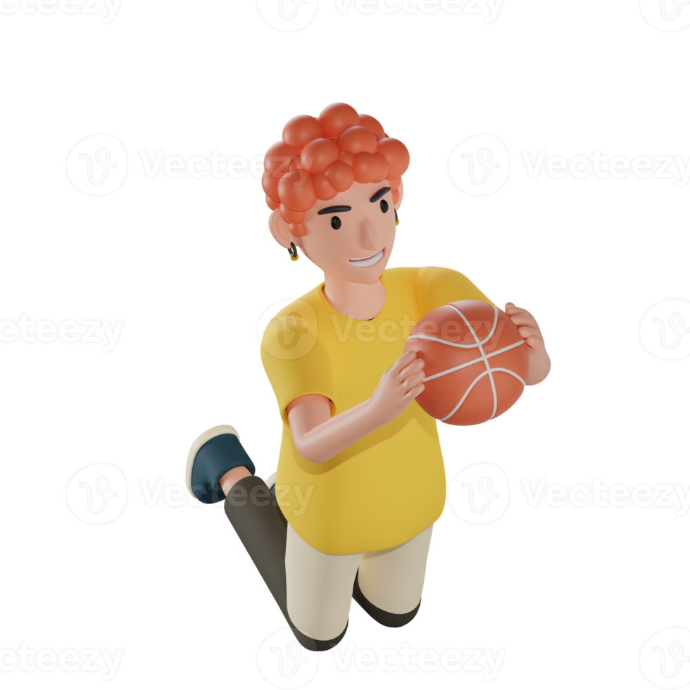 Basketball Boy Sport 3D Illustrations png