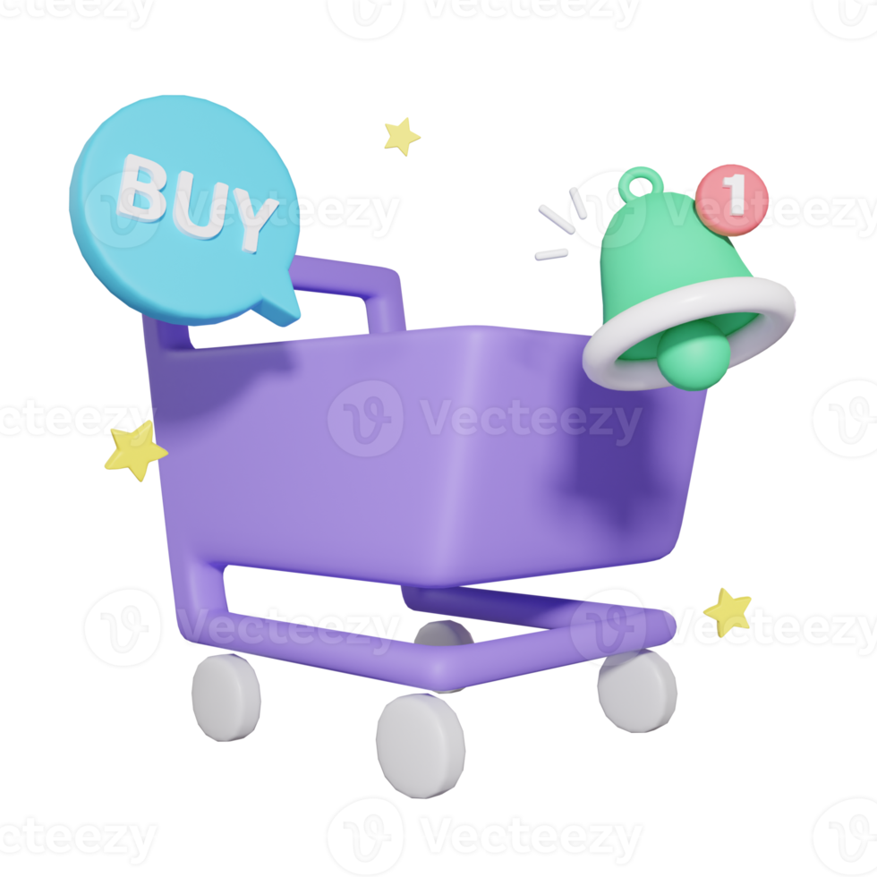 Cart  E Commerce 3D Illustrations png