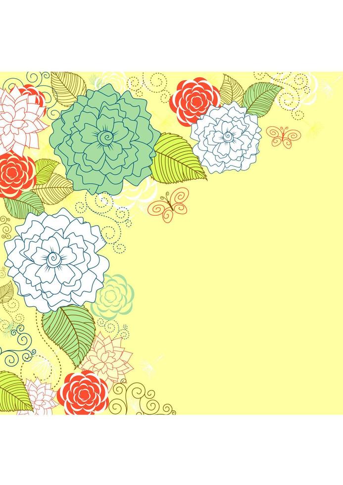 fondo de patrón de flores vector