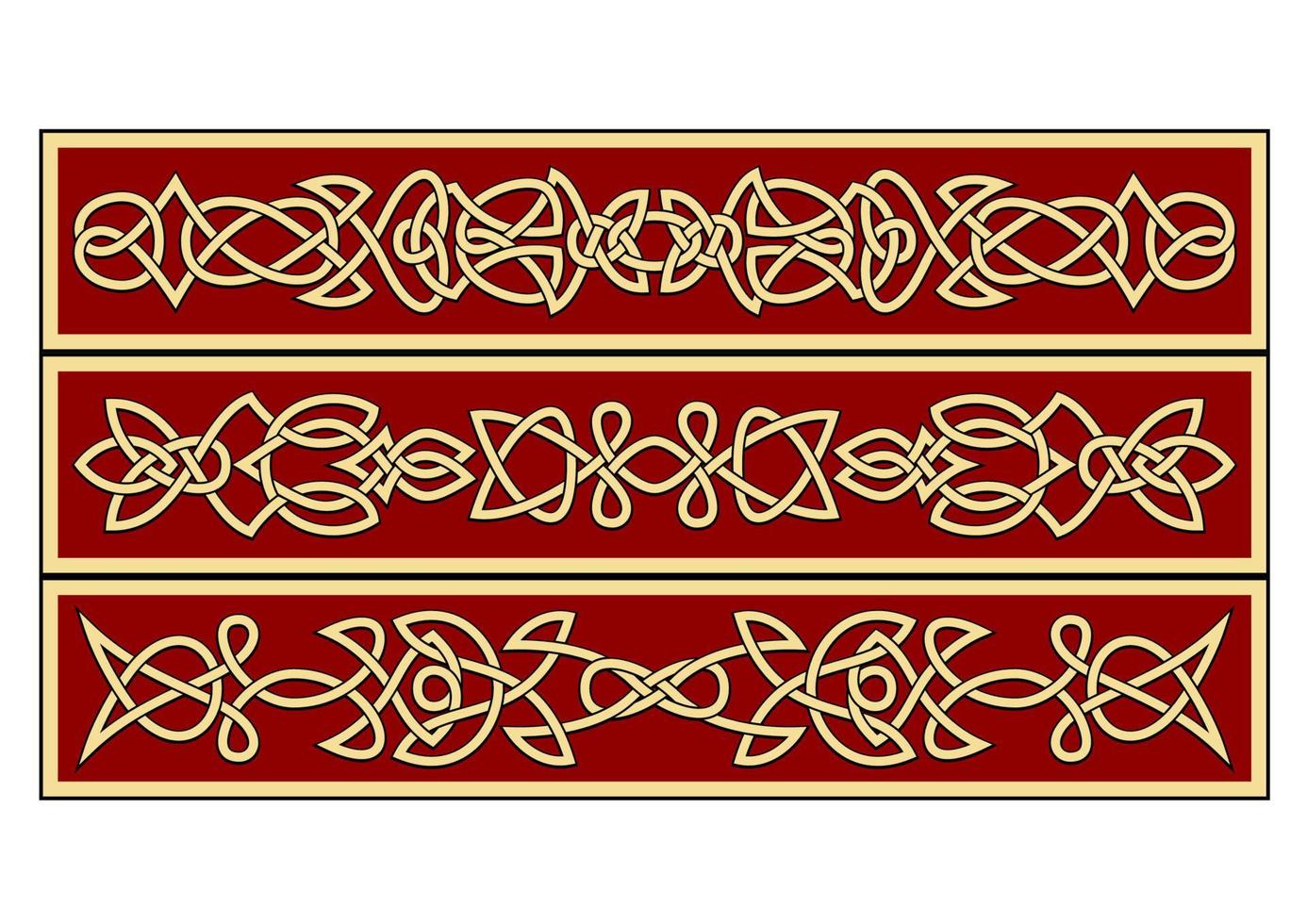 adornos tribales celtas vector