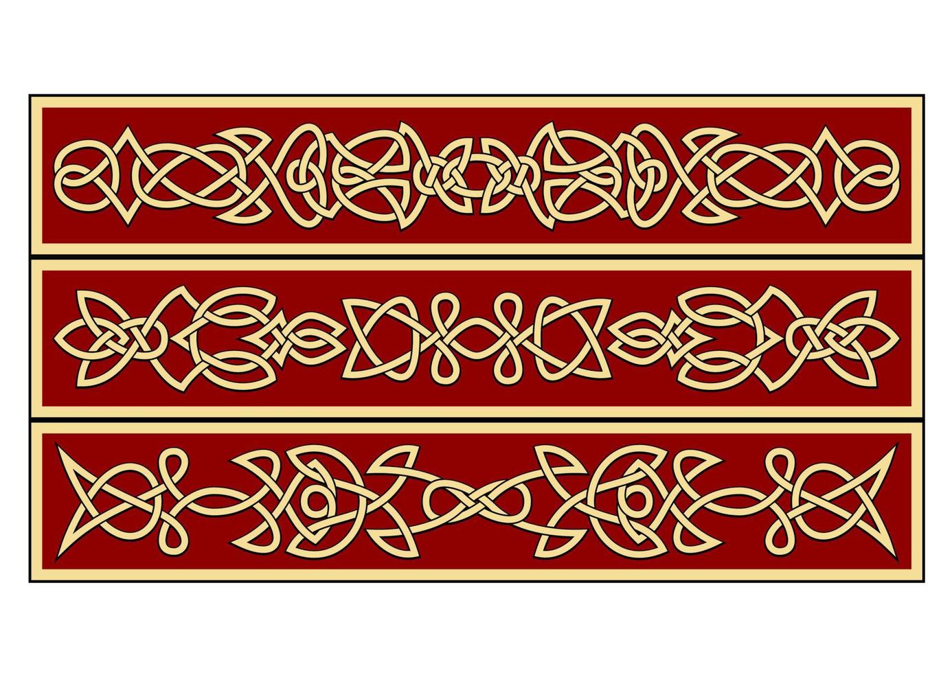 Celtic tribal ornaments vector