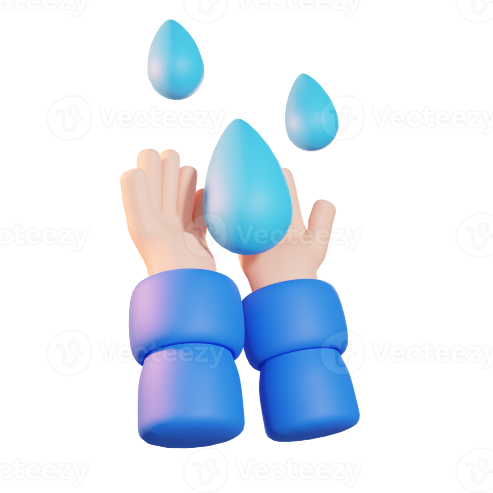 Water Earth Day 3D Illustrations png