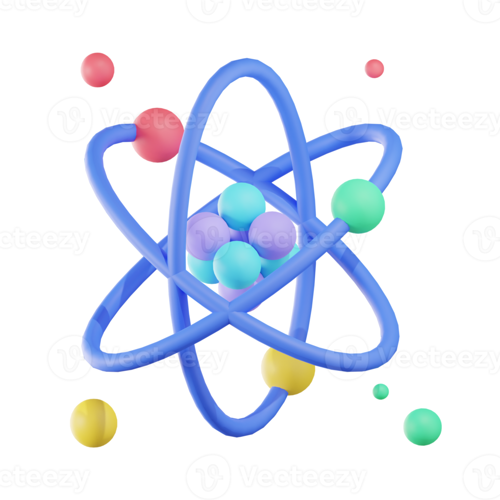 ilustrações 3d de educação científica png