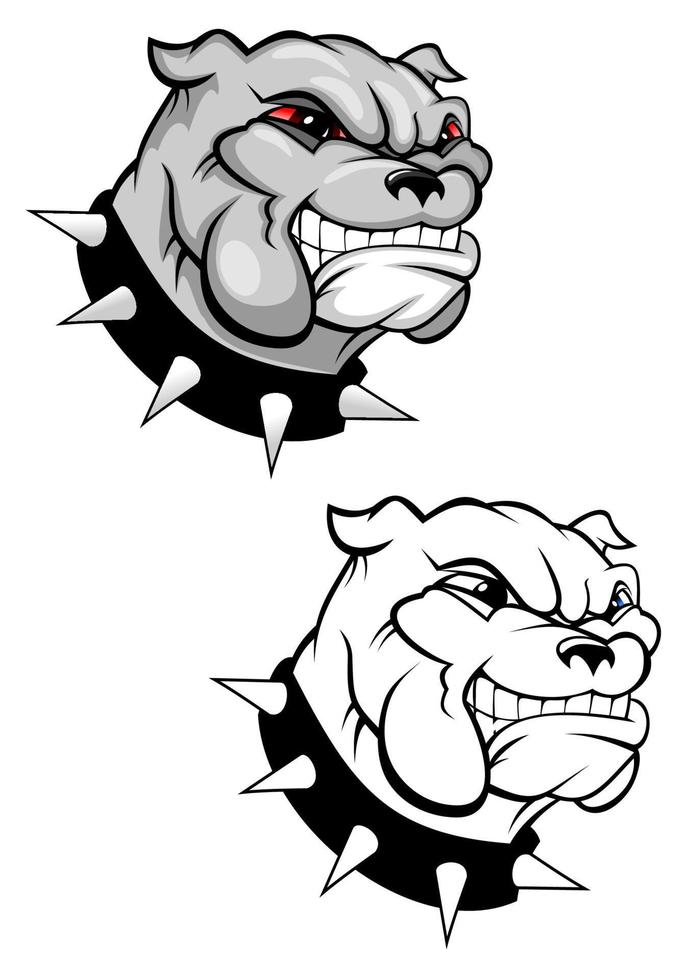 Bulldog dog character vector