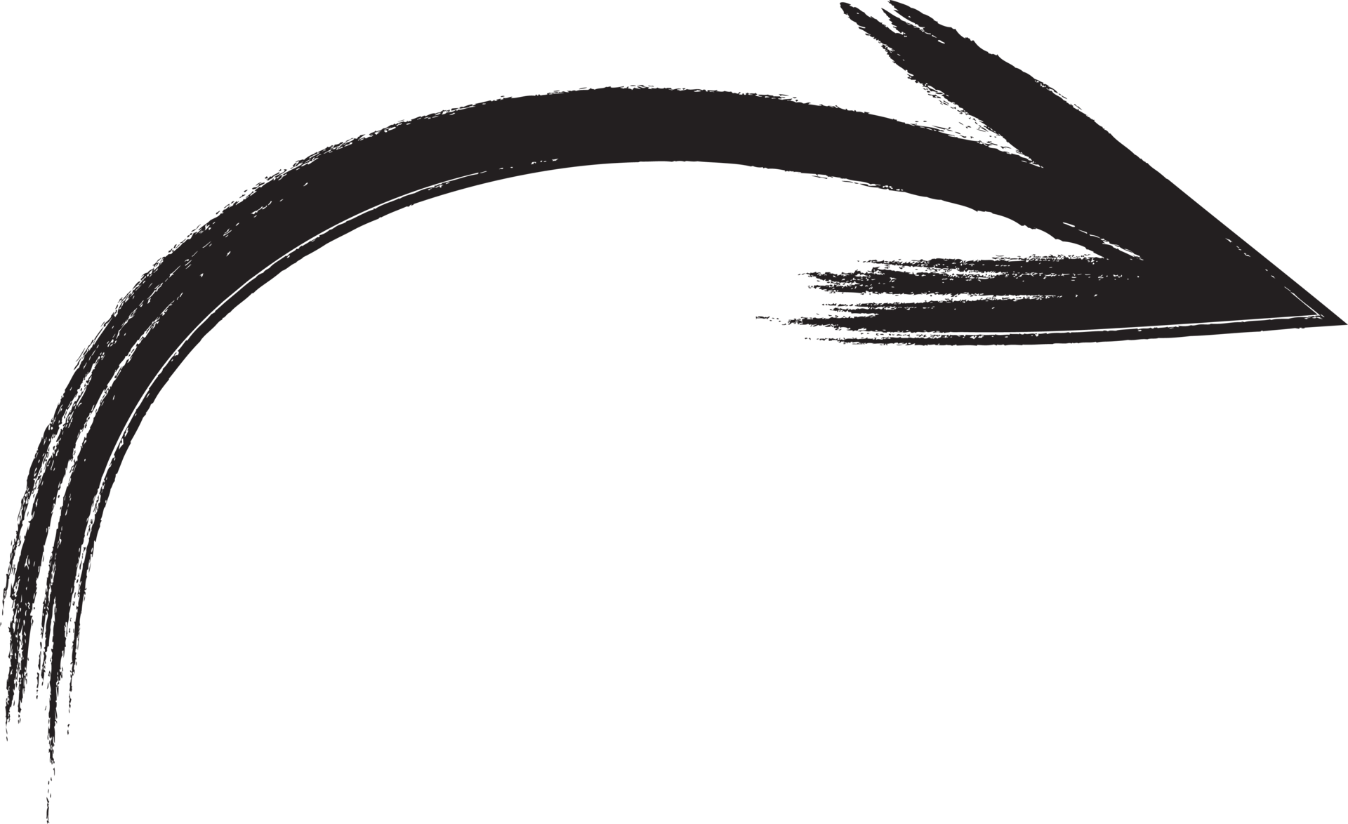 Black Painted Arrow 11154200 PNG