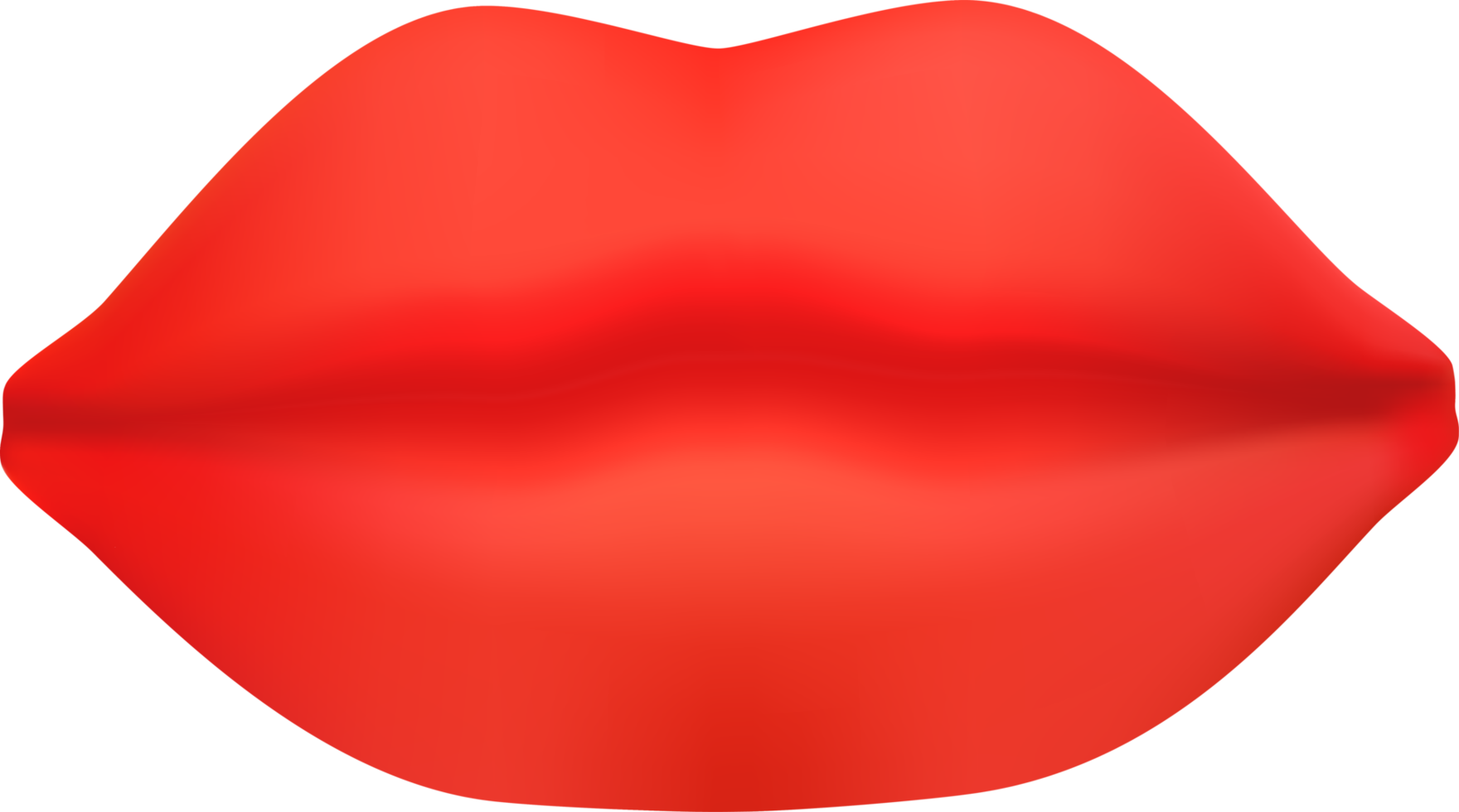 rood geïllustreerd lippen png