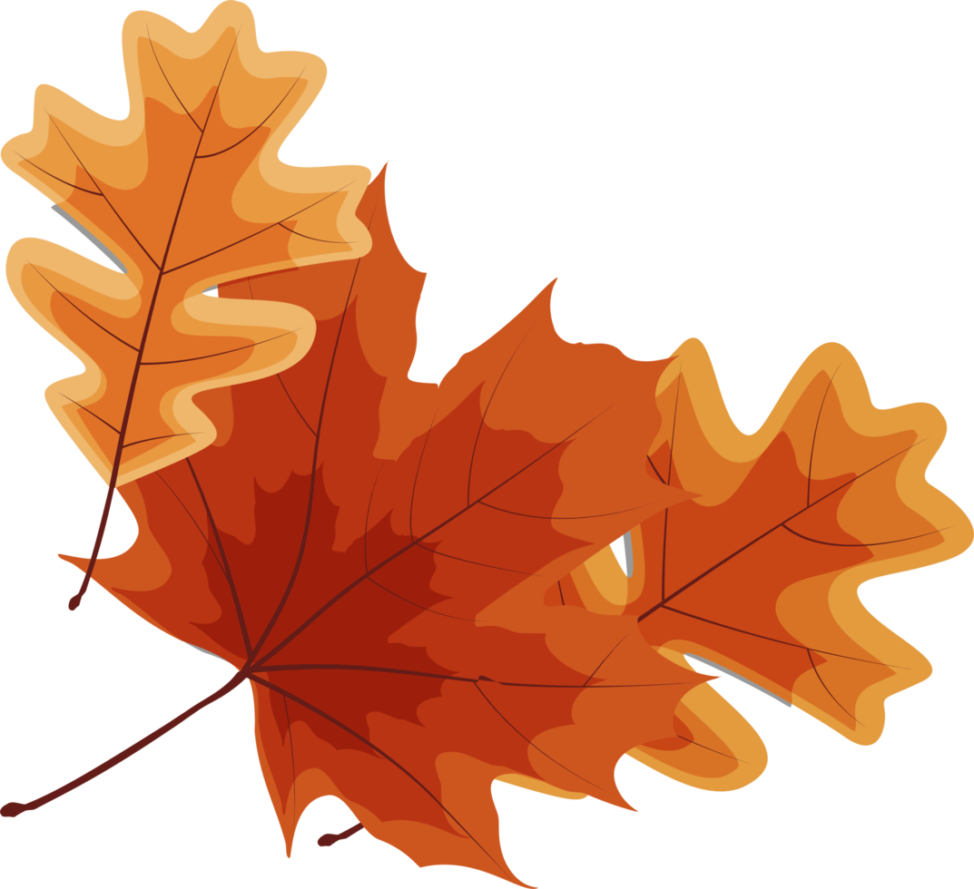 Autumn Falling Leaves Decoration Element png