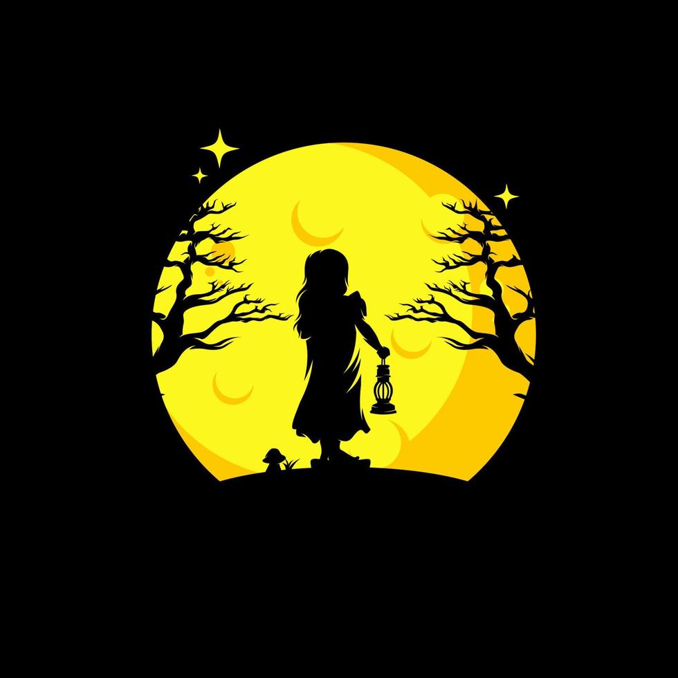 A child reaching the stars logo vector