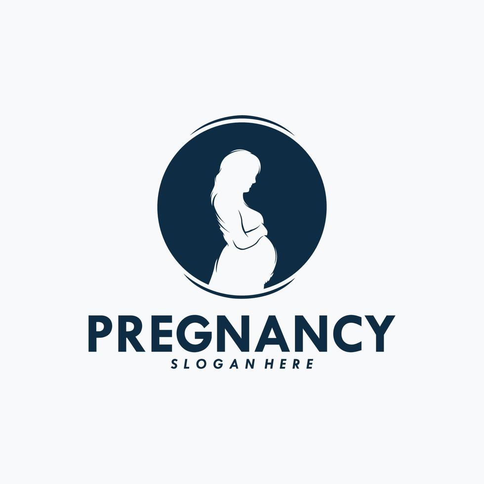 Pregnancy Logo Design Vector Template