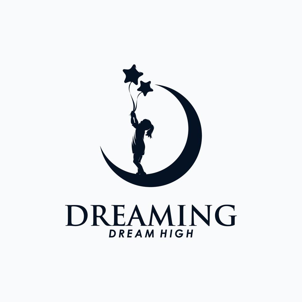 kids dream logo design vector